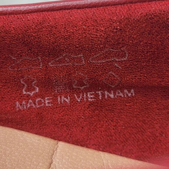 Hotter Appledore Comfort Concept Ballet Shoes Size 9 Red Leather Shoes - Picture 11 of 11